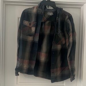 Carhartt womans Plaid Casual Button Down Shirt - Multicolor